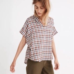 Madewell Hayden Cotton Popover Shirt XL